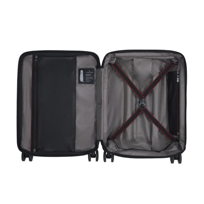 Zippered mesh divider wall stretches for easy packing