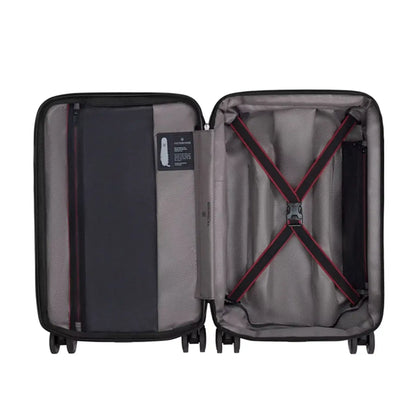 Zippered mesh divider wall stretches for easy packing