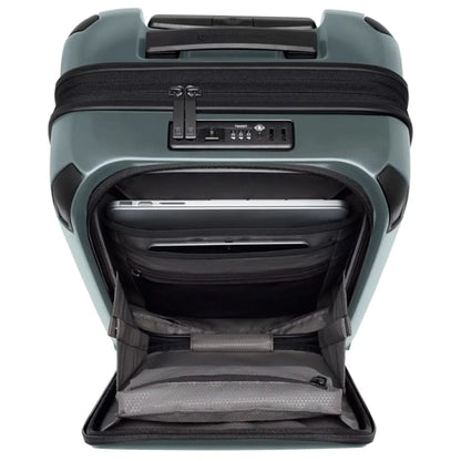 Featuring a quick-access lockable front compartment with organisation panel and holds a laptop and a tablet