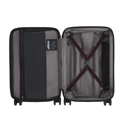 Zippered mesh divider wall stretches for easy packing