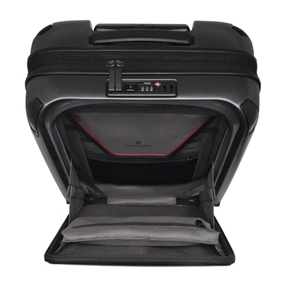 eaturing a quick-access lockable front compartment with organization panel 