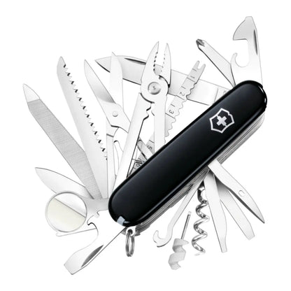 Swiss made pocket knife with 31 functions