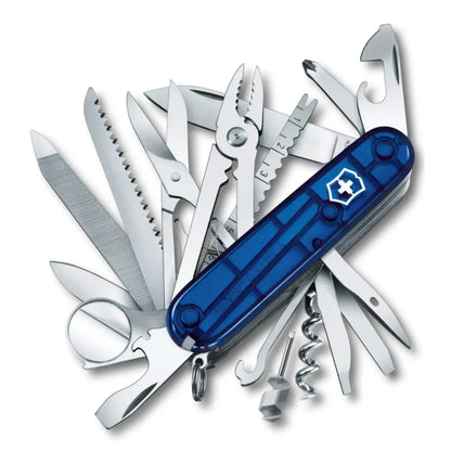 Victorinox Swiss Champ Swiss Army Knife - Translucent Blue