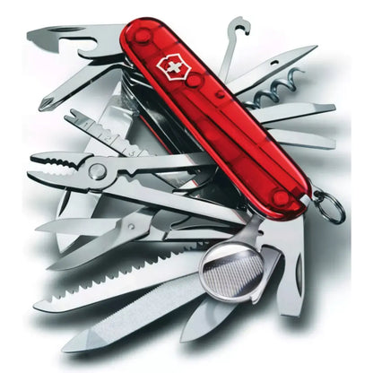 Swiss made pocket knife with 33 functions