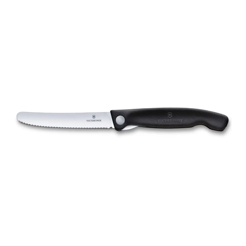 Swiss made paring knife with wavy edge