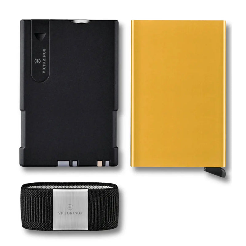 Combines a Smart Card with clever everyday tools; a Cardprotector and Moneyband in one secure wallet