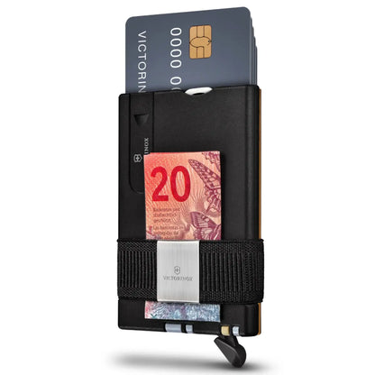 Smart Card Wallet with ten functions including Cardprotector and Moneyband. Slim, minimal design fits in any pocket