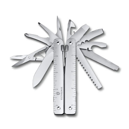 Swiss made multi-tool with 26 lockable functions