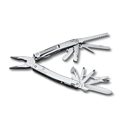 Swiss made multi-tool with 24 lockable functions