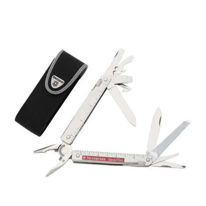 Victorinox SwissTool - Swiss Army Knife with Nylon Pouch - Stainless Steel