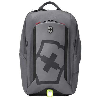 Bicycle light attachment on the base of the backpack