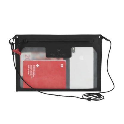 Removable waterproof pouch with adjustable strap