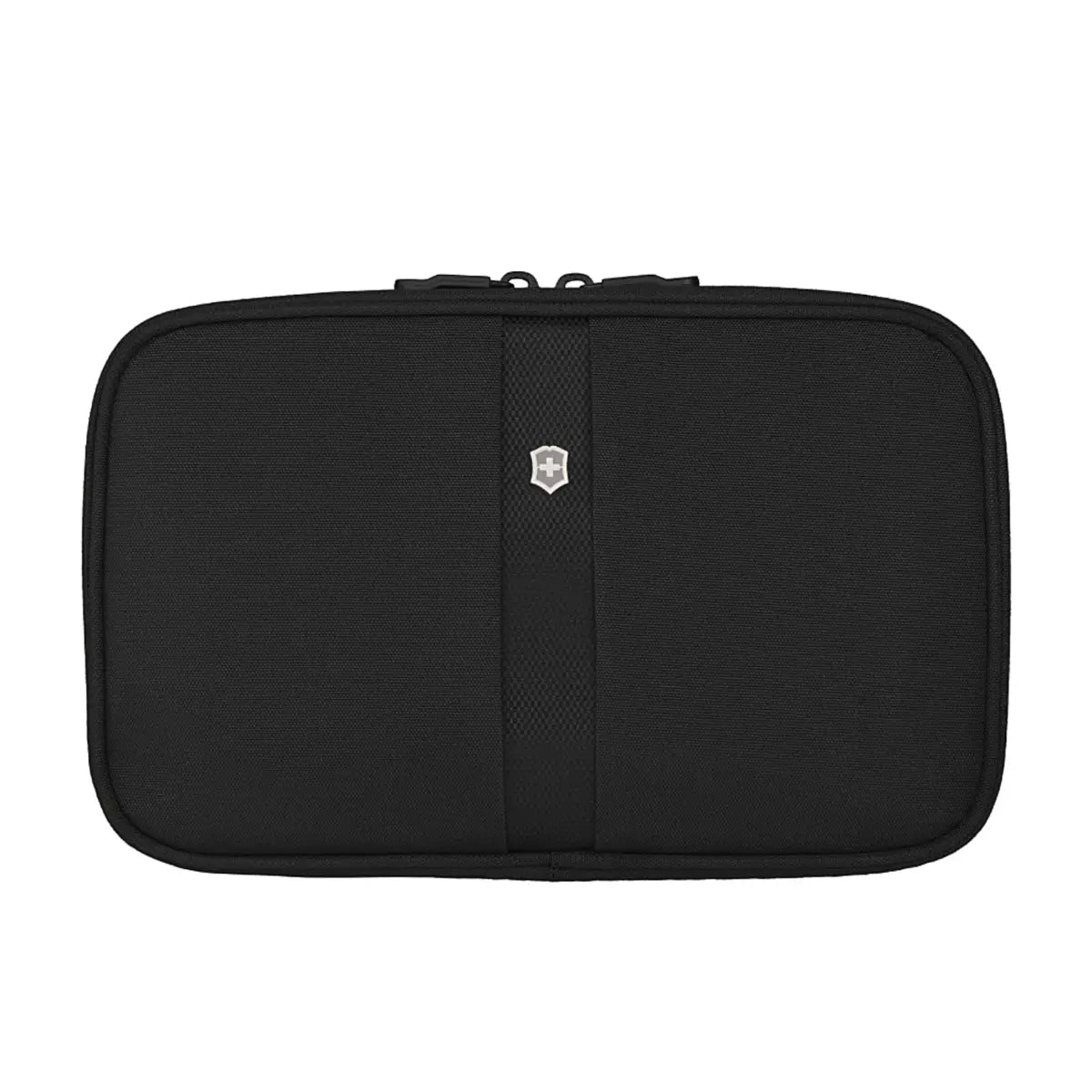 Organizes toiletries while taking up minimal space