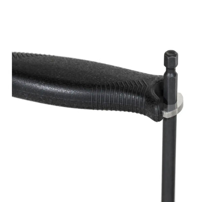 Non-slip handle with a hex hole