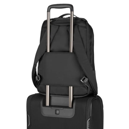 Luggage sleeve on back (Luggage sold separately)