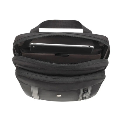 Zippered main compartment includes a 13” Laptop pocket