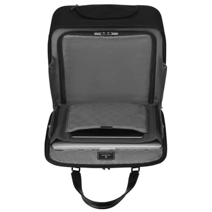 Dedicated padded laptop compartment and tablet pocket