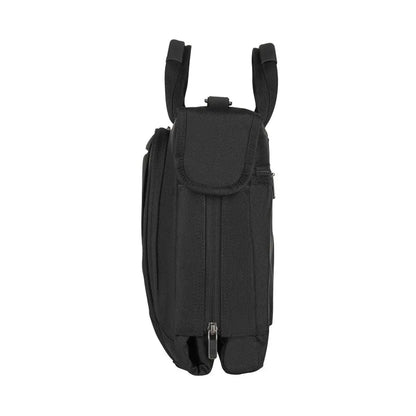 Compact, tri-fold suiter easily fits in the overhead compartment and keeps clothing wrinkle-free