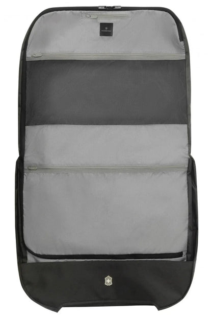 Large zippered mesh storage pocket and large zippered lining pocket