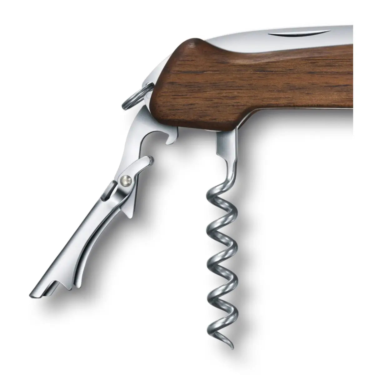 Includes two-step lever for uncorking