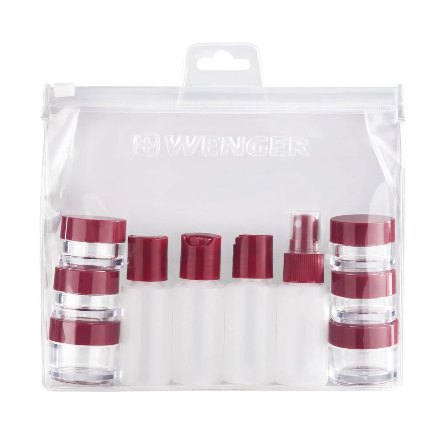 Wenger 10 Piece Travel Bottle Set - Clear