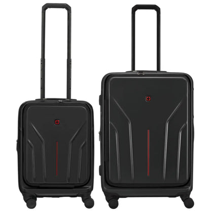 Wenger Amplix 2 Piece Hardside Suitcase Set (Carry-On and Medium Size) - Black