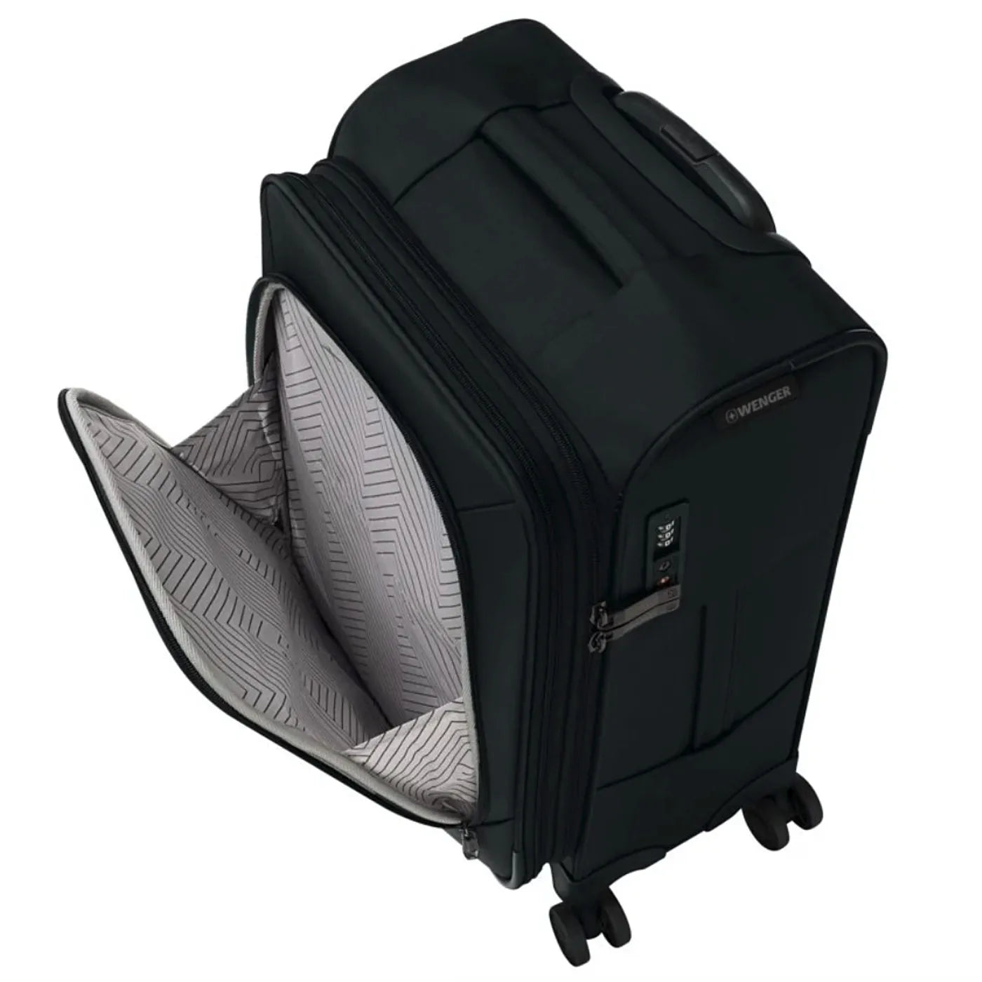 Wenger Checklite 55 cm Softside Expandable Carry-On Suitcase - Black