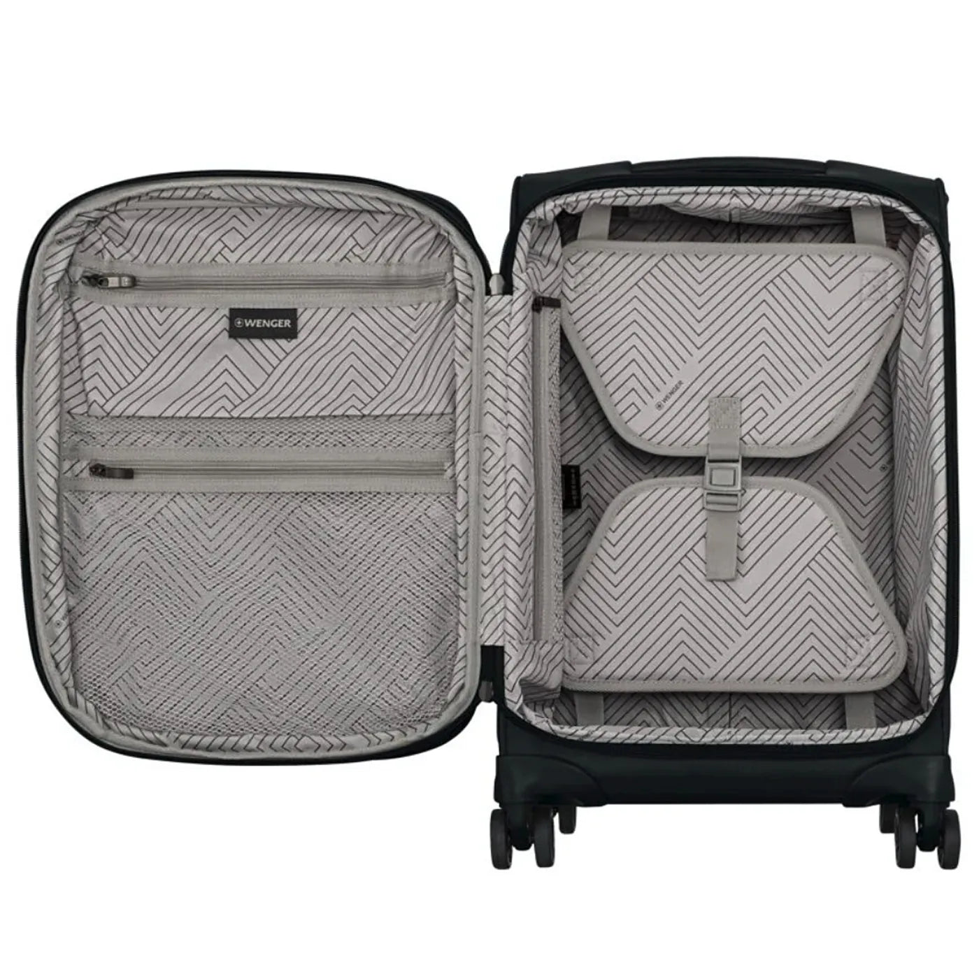 Wenger Checklite 55 cm Softside Expandable Carry-On Suitcase - Black