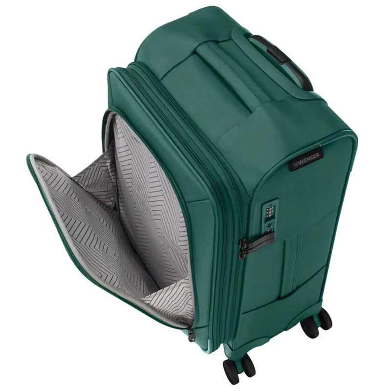Wenger Checklite Softside Expandable 4-Wheel Suitcase Set of 3 - Green (Small Medium and Large)