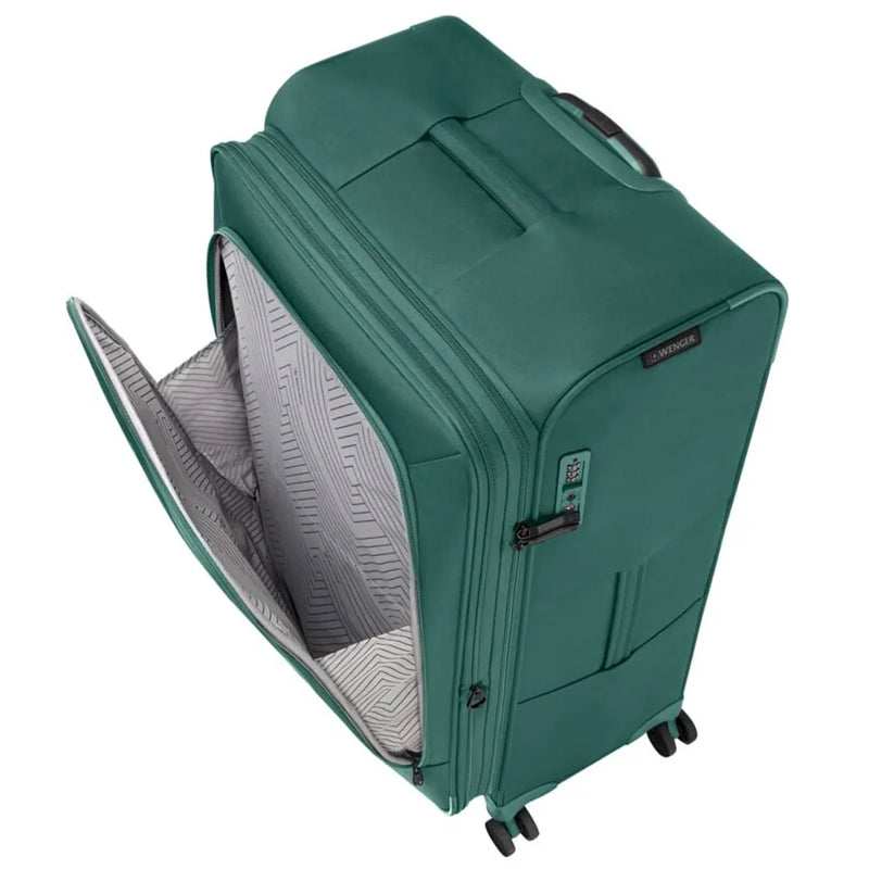 Wenger Checklite Softside Expandable 4-Wheel Suitcase Set of 3 - Green (Small Medium and Large)