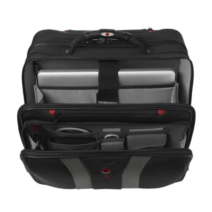 Padded 15.6" laptop compartment and essentials organiser in front pocket