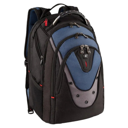 Wenger Ibex - 17" Laptop Backpack with Tablet / eReader Pocket - Black / Blue