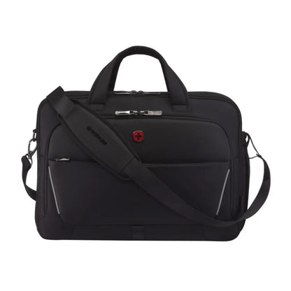 Wenger Icons Meteor 16" - 17" Laptop Brief with Tablet Pocket - Black