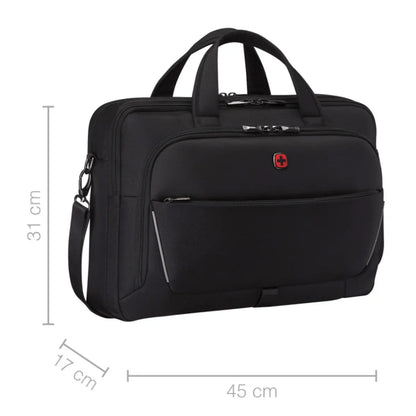 Wenger Icons Meteor 16’’ - 17’’ Laptop Brief with Tablet Pocket - Black
