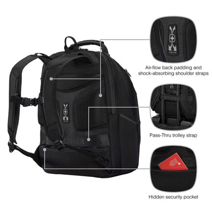 Wenger Legacy Black Series 16’’ Laptop Backpack - Black