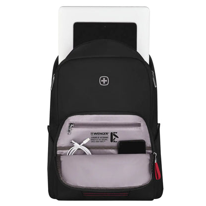 Essentials organizer keeps power cords, chargers and business cards neat and accessible