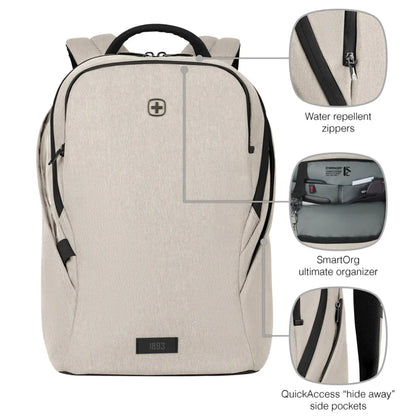Wenger MX Light 16’’ Laptop Backpack with Tablet Pocket - Sand