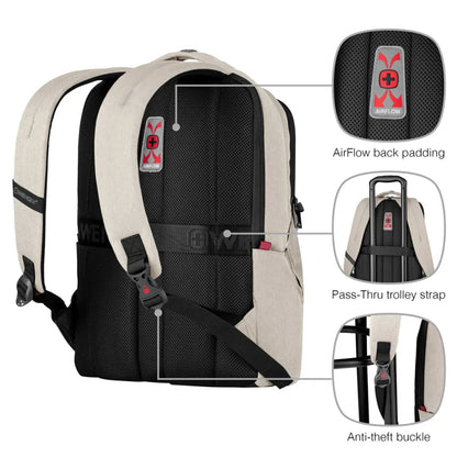 Wenger MX Professional 16’’ Laptop Backpack with Tablet Pocket - Sand