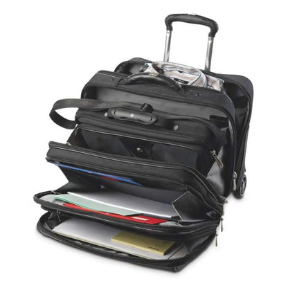 Overnight clothing storage compartment features a compression strap