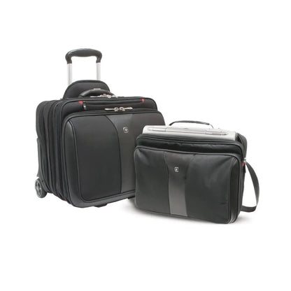 Patriot - 2-Piece Business Set with Comp-U-Roller and Matching 15.4" Laptop Case - Black