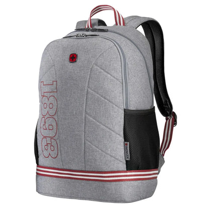 Mesh side pocket holds a water bottle or umbrella