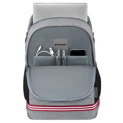 Essentials organizer keeps power cords, chargers and business cards neat and accessible