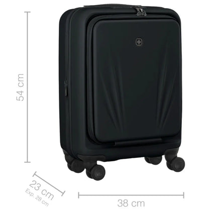 Wenger Skyon 2 Piece Hardside Suitcase Set (Carry-On and Large Size) - Black