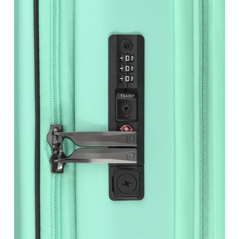 Wenger Skyon 2 Piece Hardside Suitcase Set (Carry-On and Large Size) - Aqua