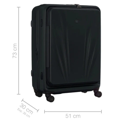 Wenger Skyon 2 Piece Hardside Suitcase Set (Carry-On and Large Size) - Black