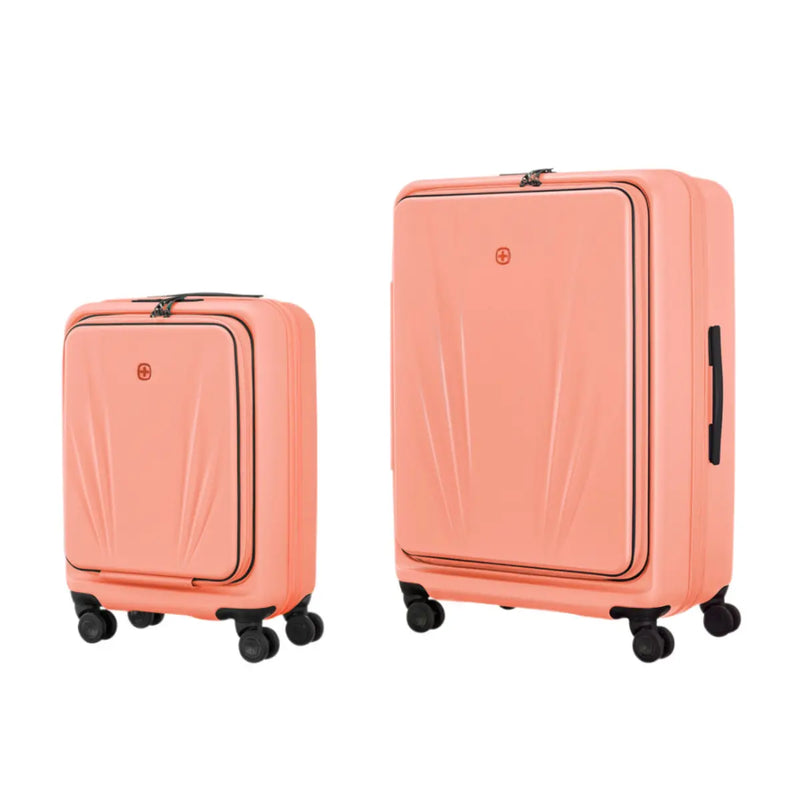 Wenger Skyon 2 Piece Hardside Suitcase Set (Carry-On and Large Size) - Peach