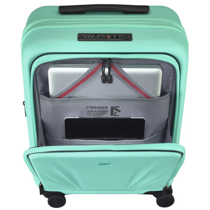 Wenger Skyon 2 Piece Hardside Suitcase Set (Carry-On and Large Size) - Aqua