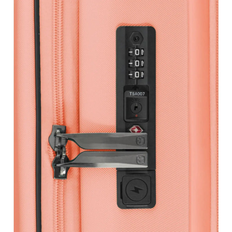Wenger Skyon 2 Piece Hardside Suitcase Set (Carry-On and Large Size) - Peach