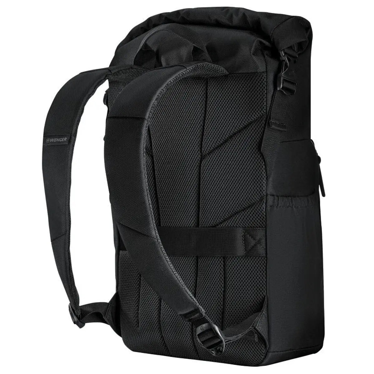 Wenger UrbanOne Roll-Top 15.6’’ Laptop Backpack - Black