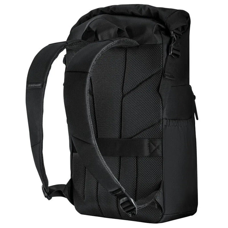 Wenger UrbanOne Roll-Top 15.6’’ Laptop Backpack - Black